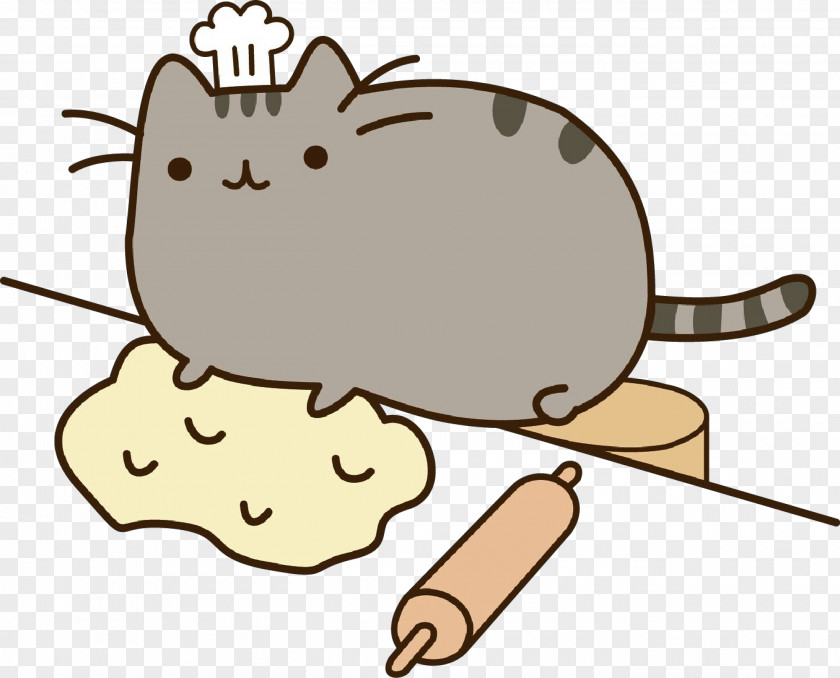 GIF Tenor Kneading Bakery Cat PNG