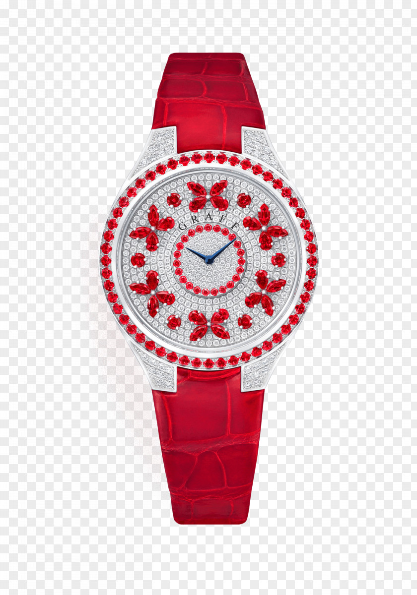 Graff Diamonds Watch Jewellery Ruby PNG