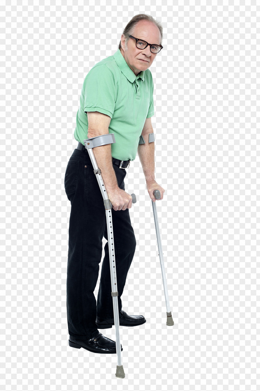 OLD MAN Crutch Disability Stock Photography Old Age PNG