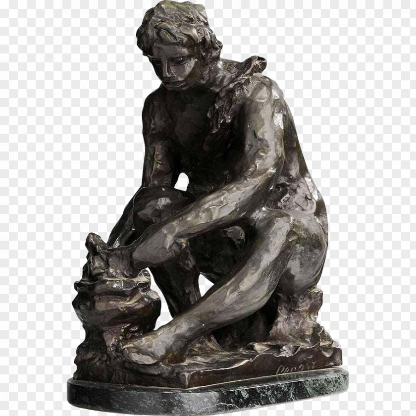 Pierreauguste Renoir The Gates Of Hell Statue Bronze Sculpture Olympic Museum PNG