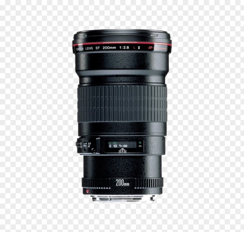 Camera Lens Canon EF Mount 200mm Telephoto Ultrasonic Motor PNG