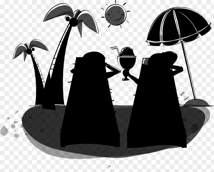 M Product Design Cartoon Silhouette Black & White PNG