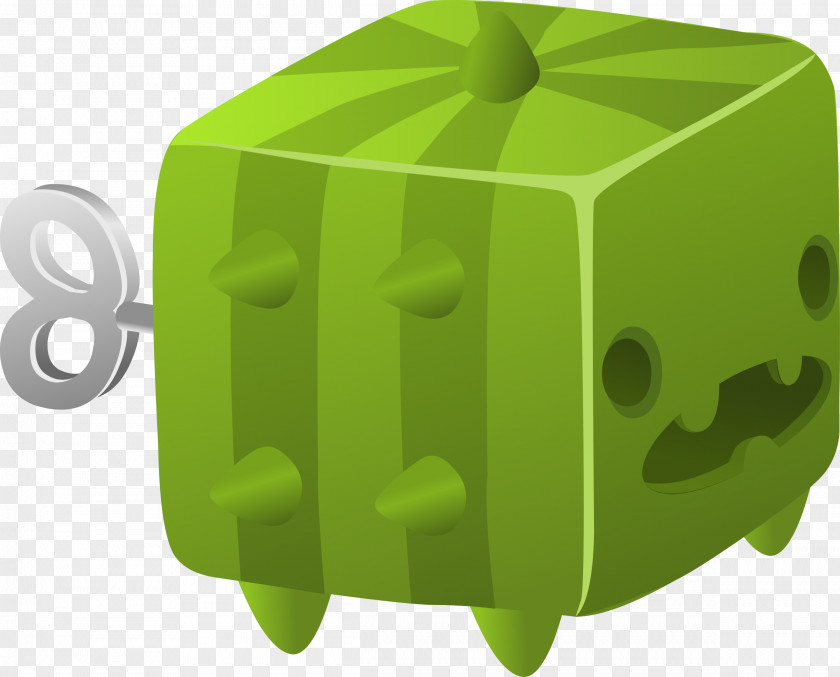 Green Painted Cartoon Toys Clip Art PNG