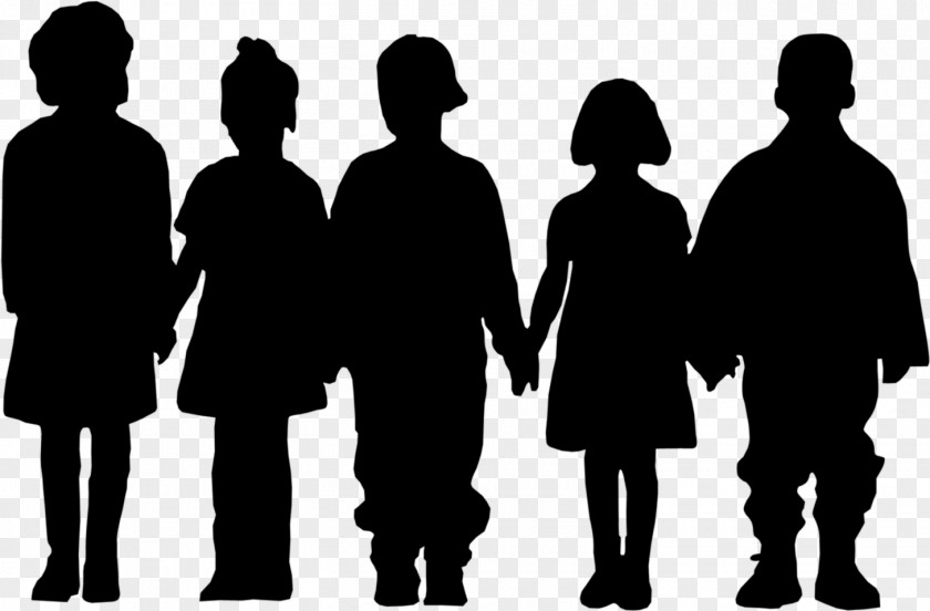 People Silhouette Social Group Standing Friendship PNG