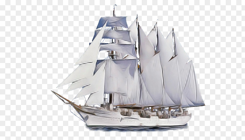 Sailing Ship Tall Vehicle Barquentine Boat PNG