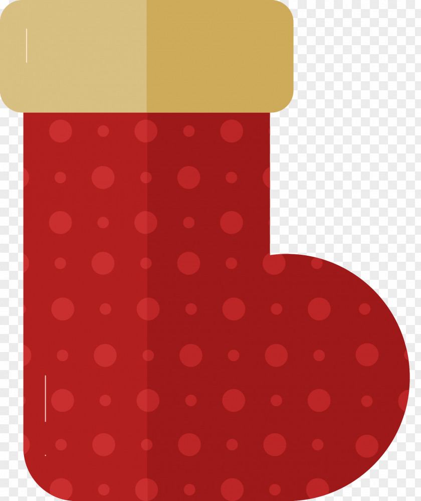 Cylinder Polka Dot Christmas Stockings PNG