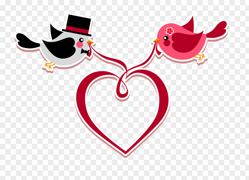 Duck Heart Valentines Day Clip Art PNG