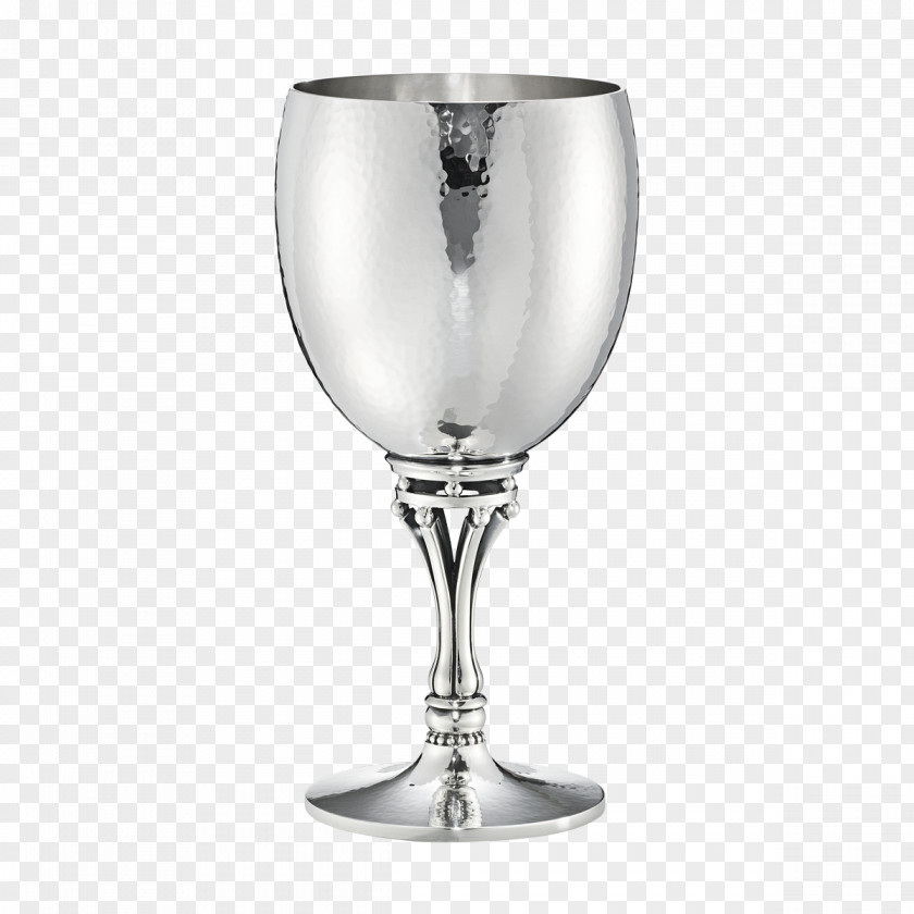 Glass Wine Chalice Silver Georg Jensen A/S PNG