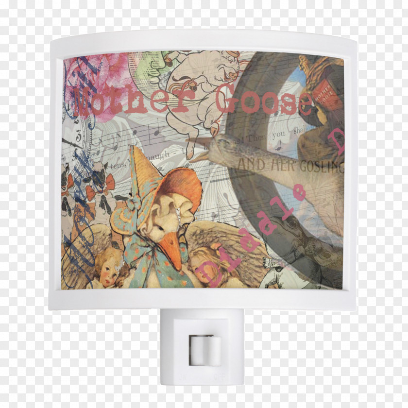 Goose Mother Lamp Shades Fairy Tale PNG