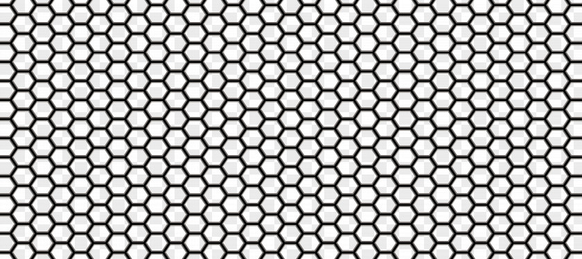 Honeycomb Monochrome Black And White Pattern PNG