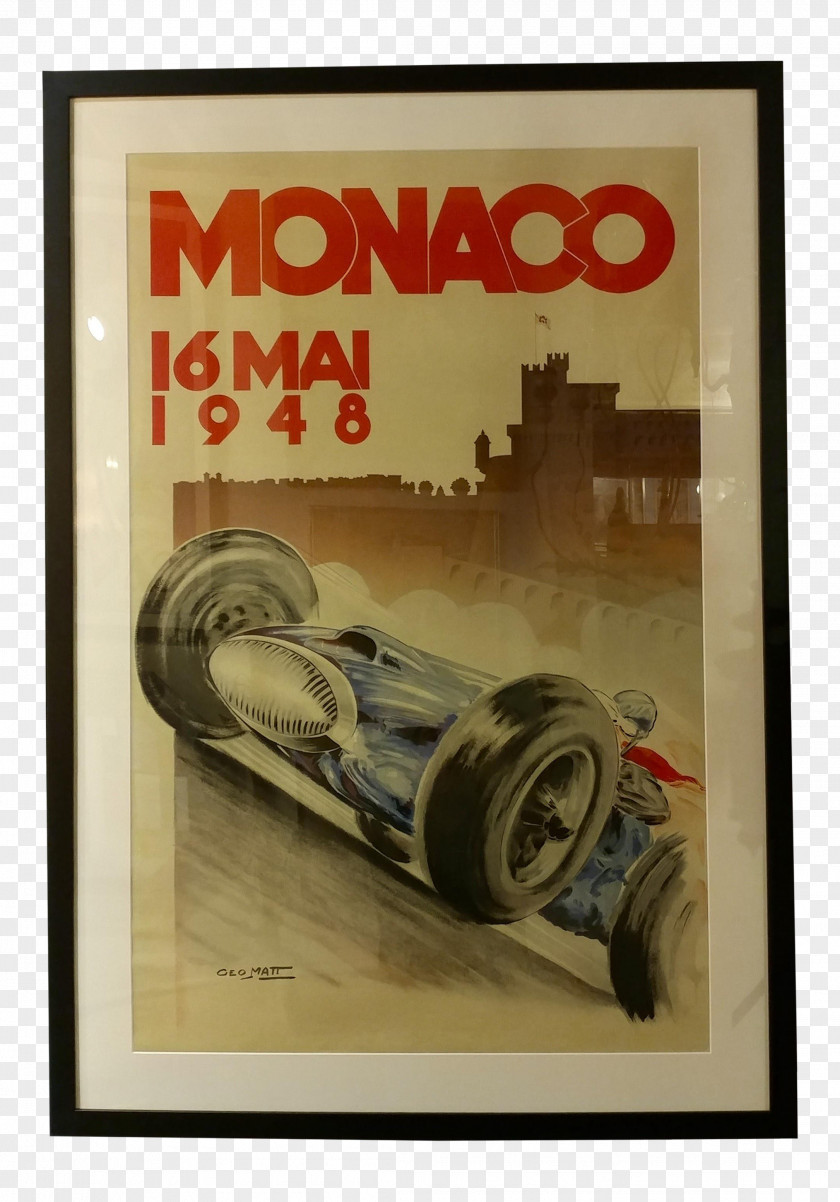 Formula 1 Monaco Grand Prix Motor Racing Auto Poster PNG