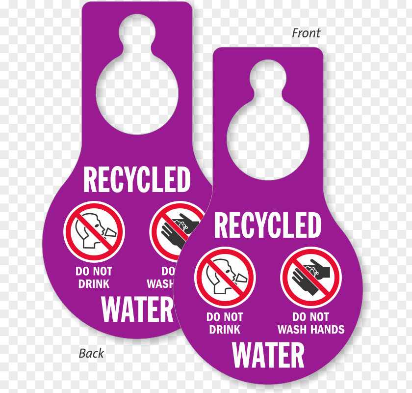 Not Recyclable Door Hanger Sign Plastic Brand PNG