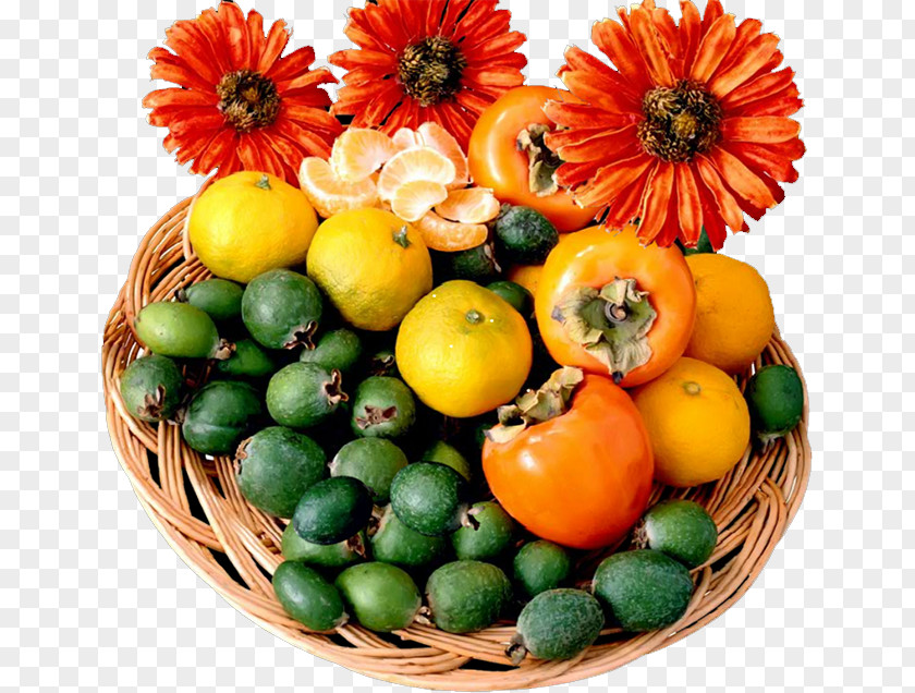 Persimmon Basket Auglis Fruit PNG