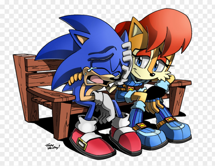 Sonic The Hedgehog Princess Sally Acorn Shadow & Headcannon PNG