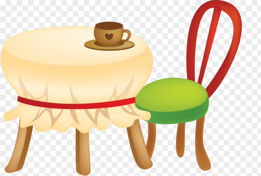 Table Chair Stool Furniture PNG