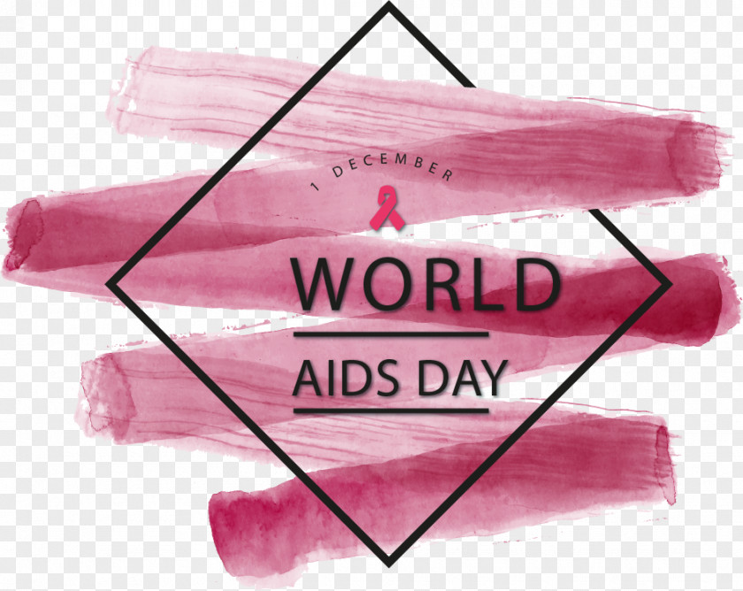 Vivid Watercolor Painted Flag Painting World AIDS Day PNG
