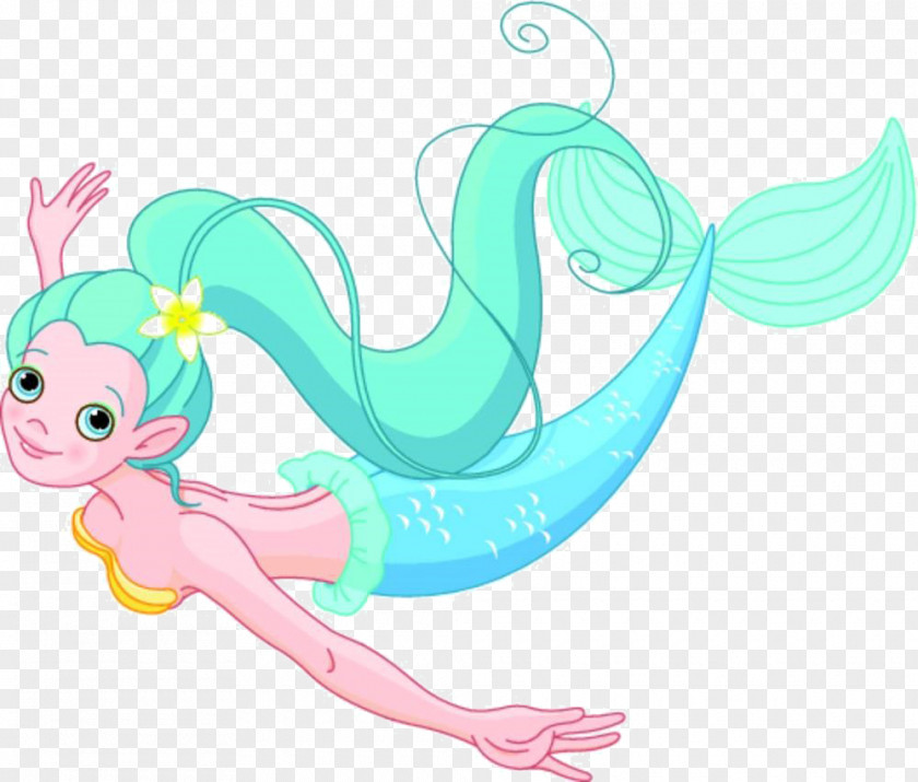 Cartoon Swimming Mermaid Royalty-free Clip Art PNG