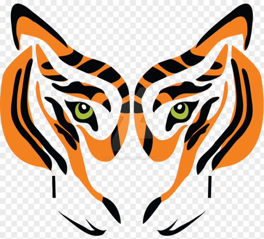 Fire Tiger Logo Graphic Design PNG