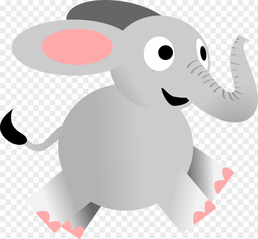 Gray Elephant Clip Art PNG