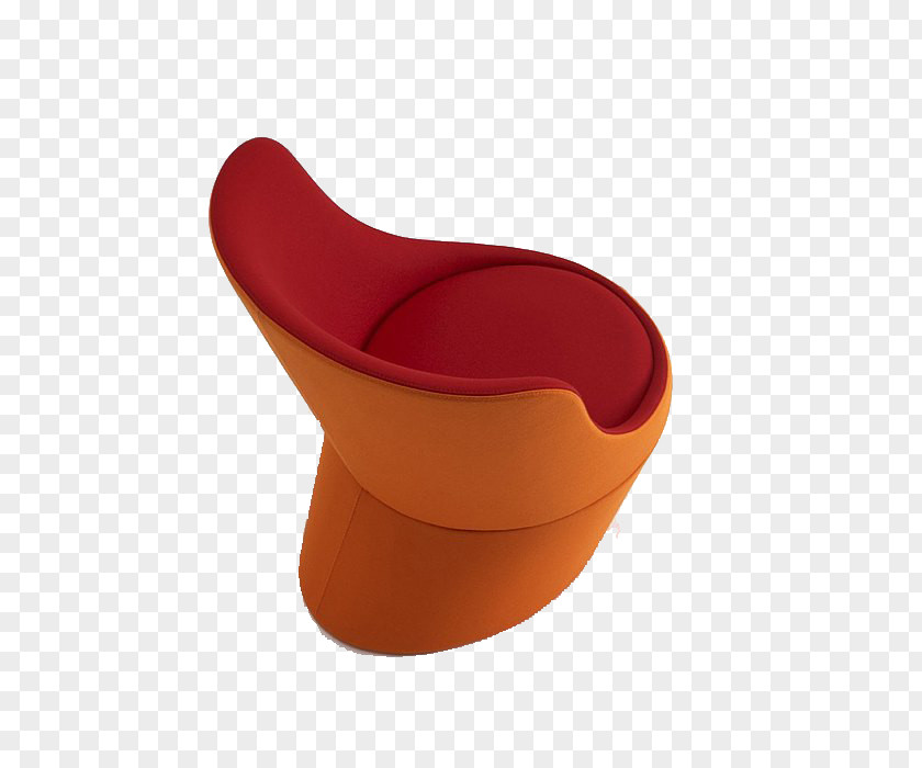 Simple Orange Chair Computer File PNG