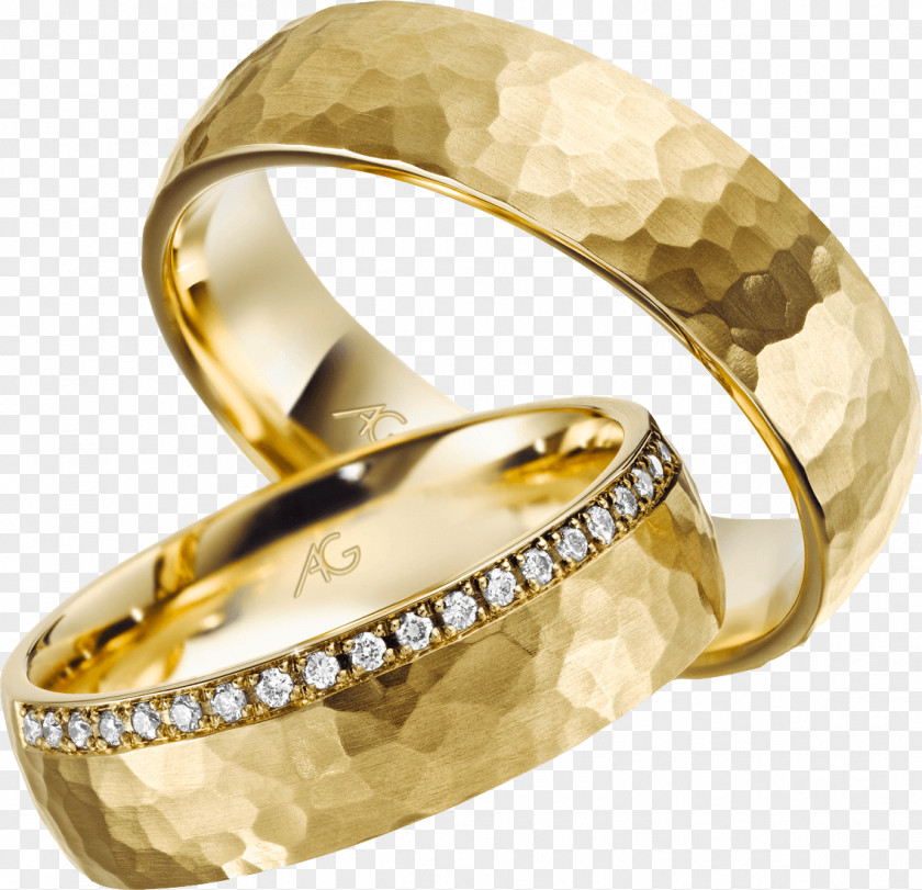 Wedding Ring Silver Białe Złoto Brilliant PNG