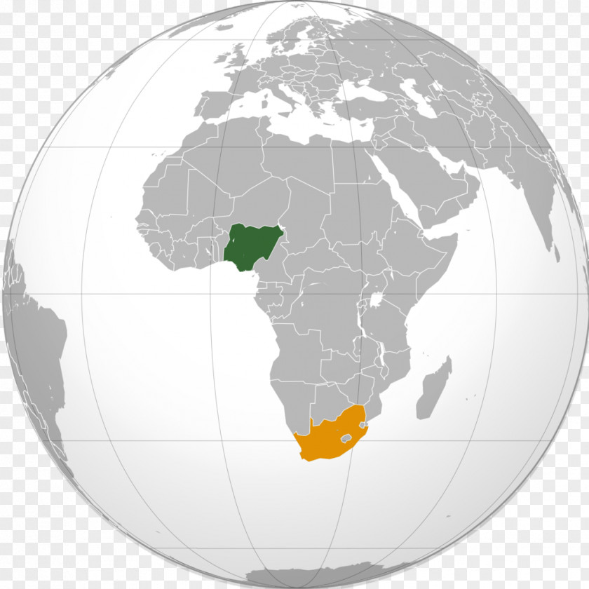 African Business South Africa Globe Map Projection Orthographic Apartheid PNG