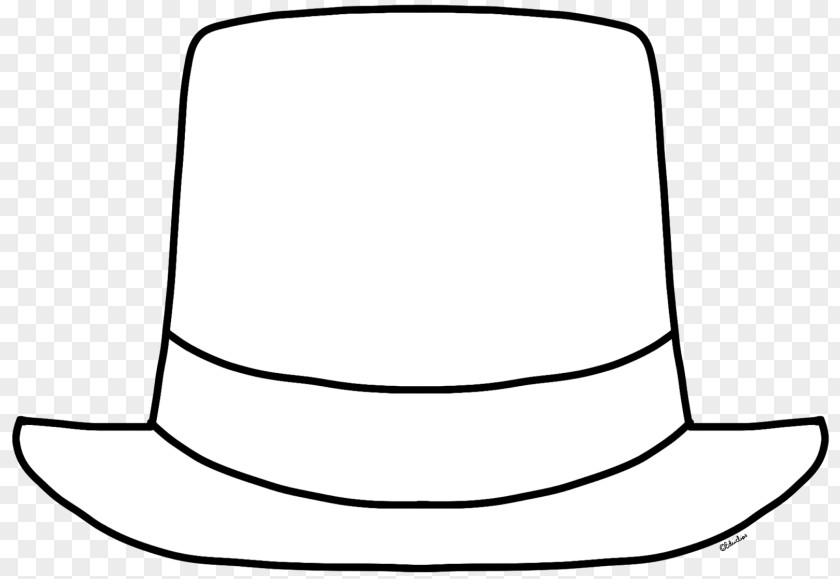 Hat Outline Cliparts Top Black And White Clip Art PNG