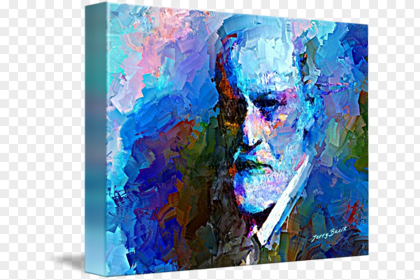 Painting Uncanny Art Gallery Wrap Acrylic Paint PNG