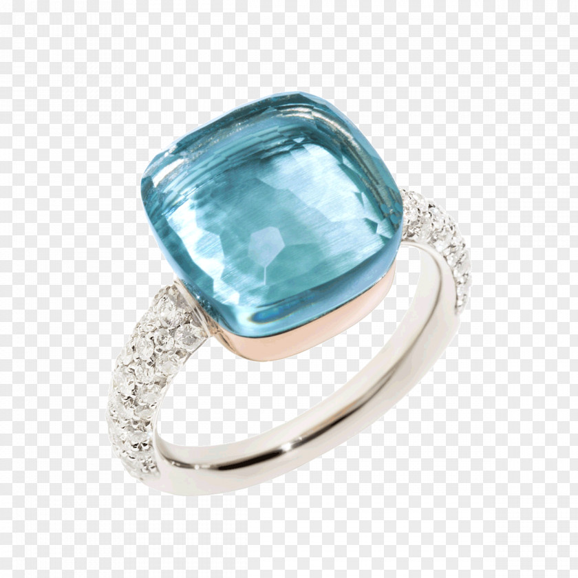 Rolex Arije Ring Topaz Diamond Pomellato PNG