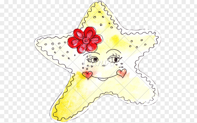 Watercolor Star Art Butterfly PNG