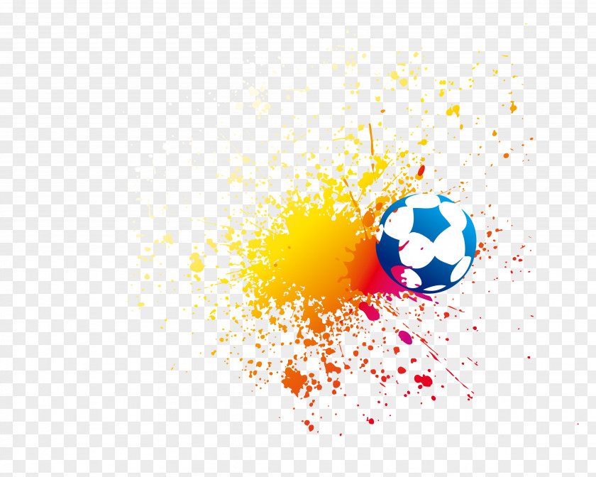 Colorful Soccer Football Computer File PNG