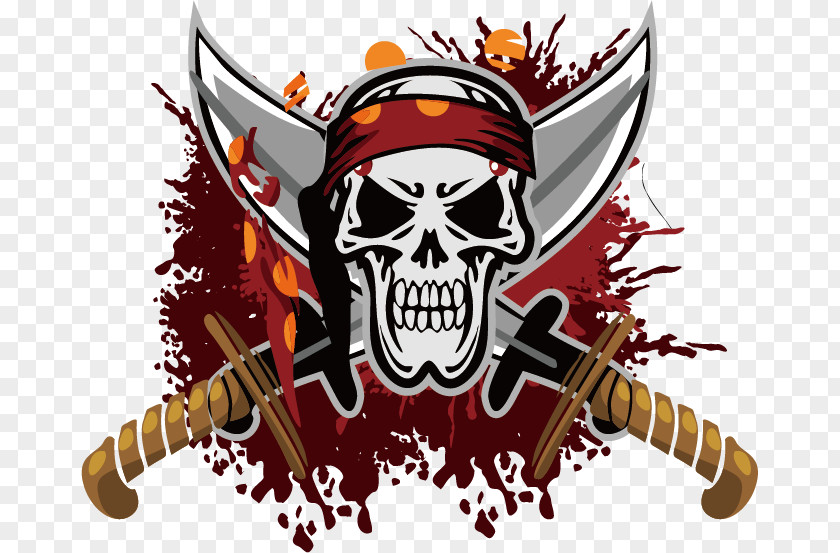 Corsair Flag Logo Jolly Roger Piracy PNG