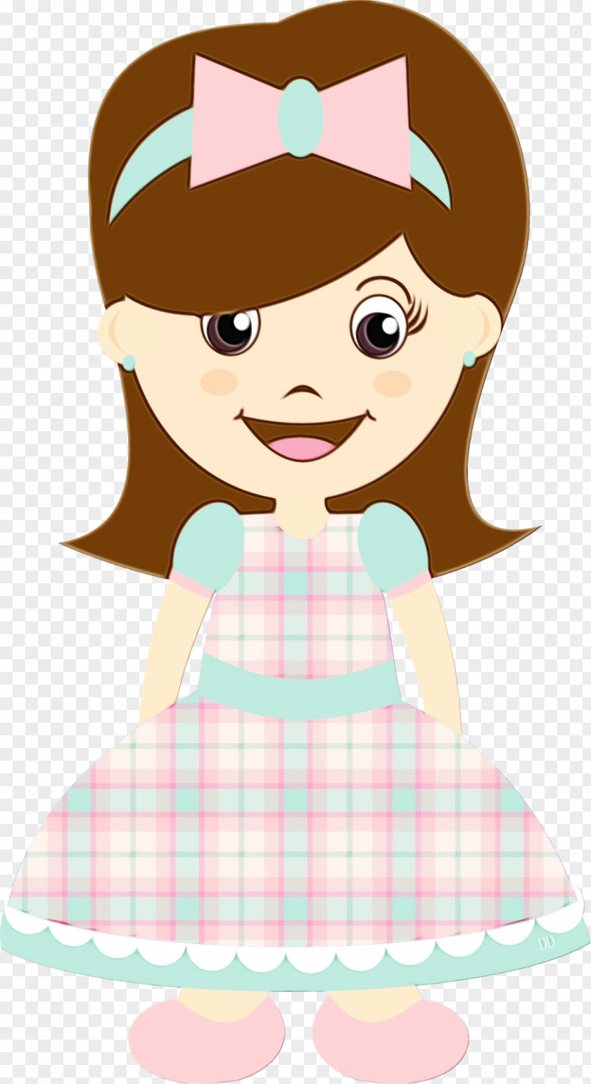 Doll Brown Hair Festa Junina PNG