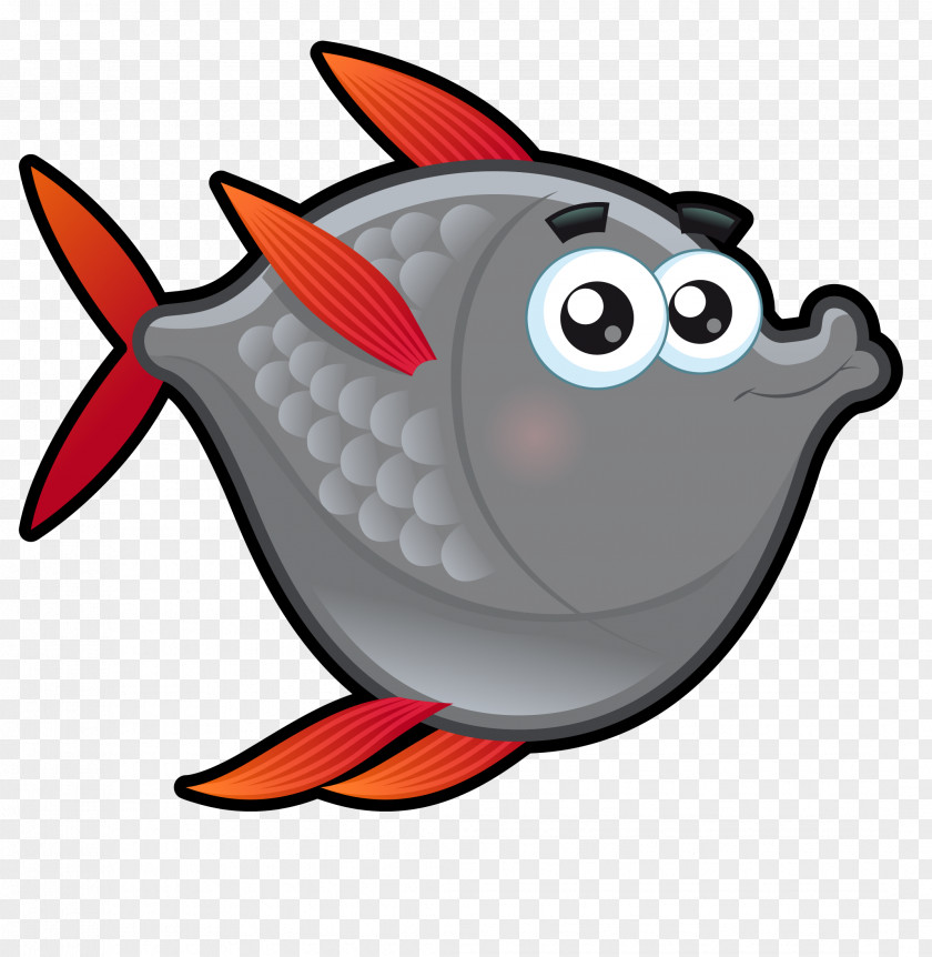 Vector Cartoon Marine Fish Euclidean Drawing PNG