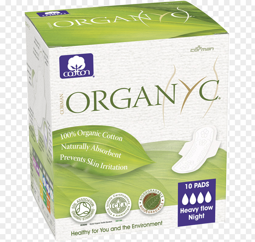 Calendula Material Organic Cotton Food Feminine Sanitary Supplies Napkin Certification PNG