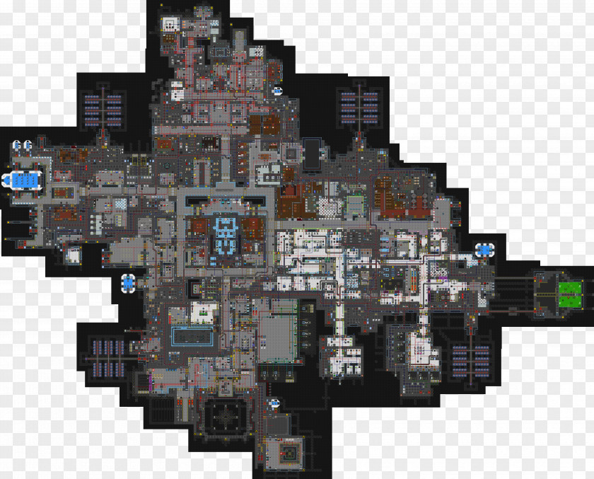 Map Space Station 13 Floor Plan PNG