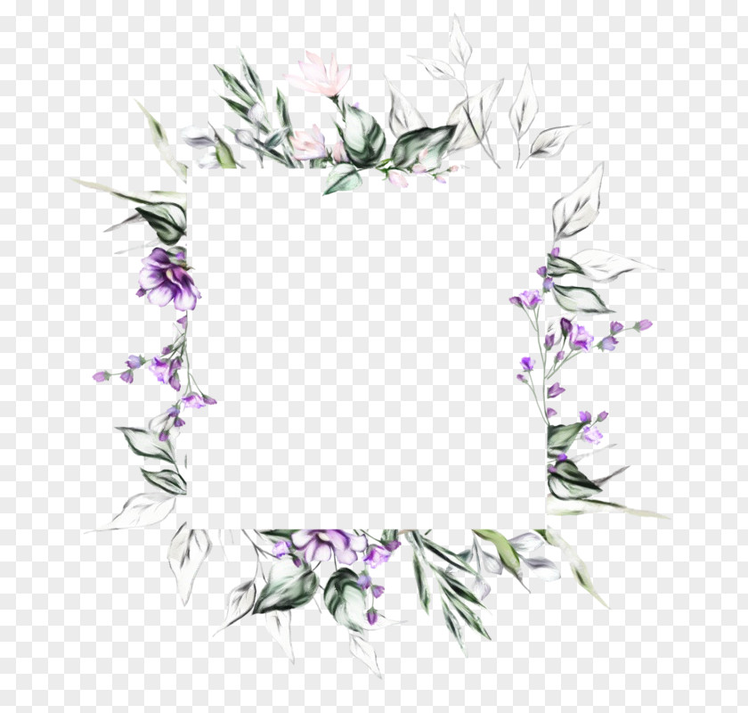 Twig Wildflower Watercolor Wreath Flower PNG