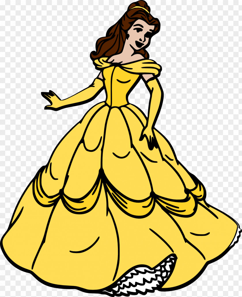 Belle Beast Princess Jasmine Coloring Book Disney PNG