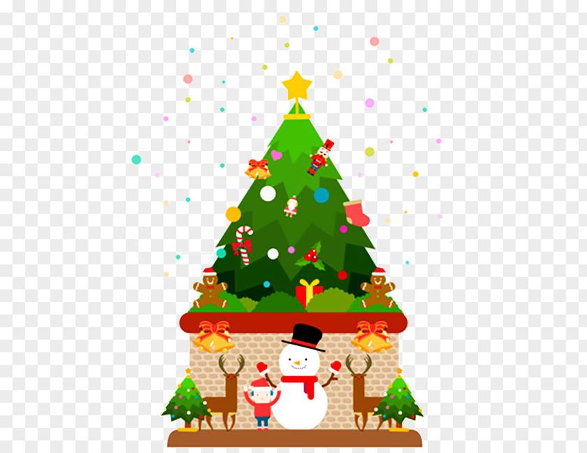 Christmas Tree Ornament Illustration PNG