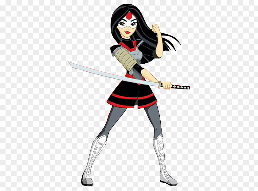 DC Superhero Girls Katana Harley Quinn Comics Doll PNG