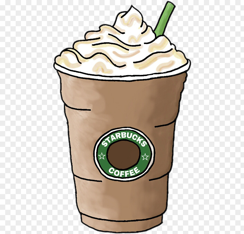Mocaccino Cream Starbucks Cup Background PNG