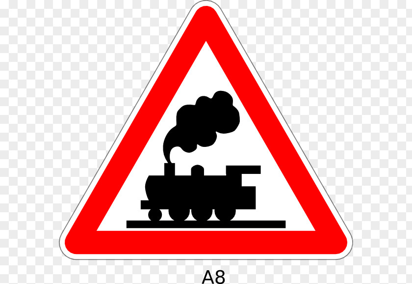 Railroad Crossing Sign Rail Transport Train Level Clip Art PNG