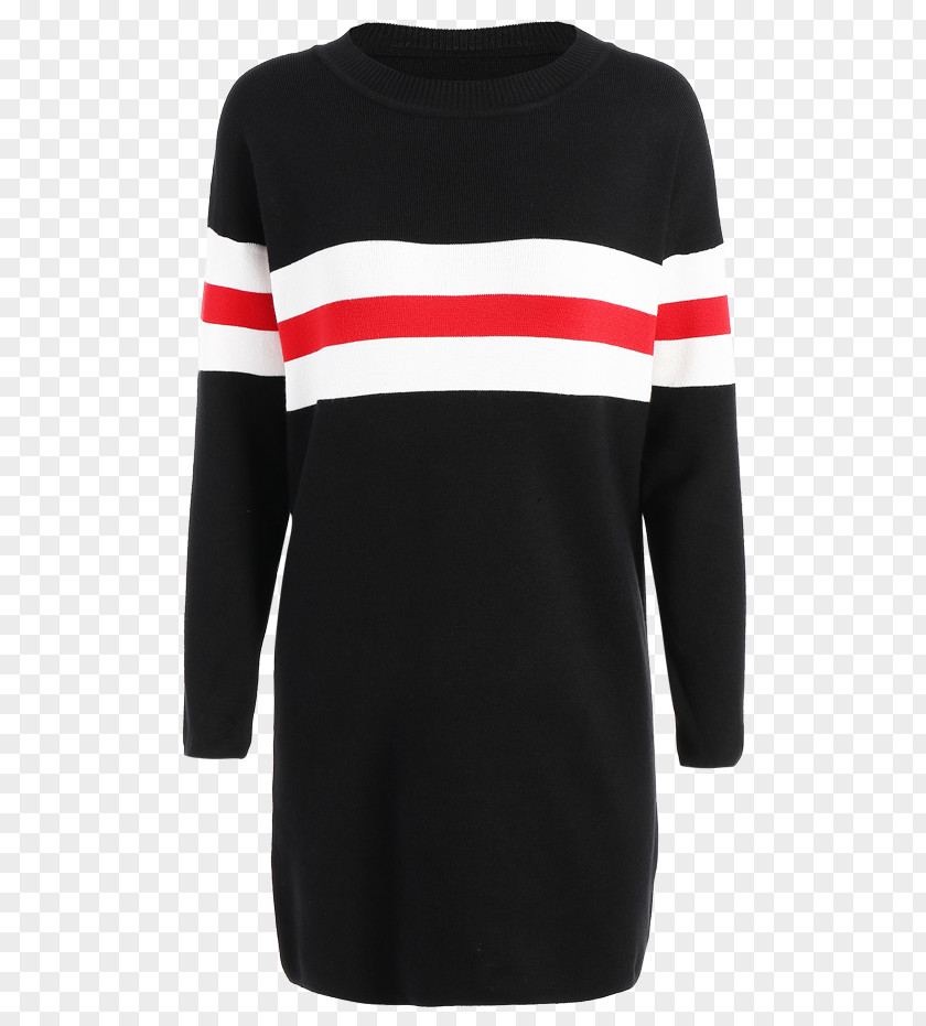 Striped Sweater Dresses Sleeve T-shirt Clothing Dress PNG