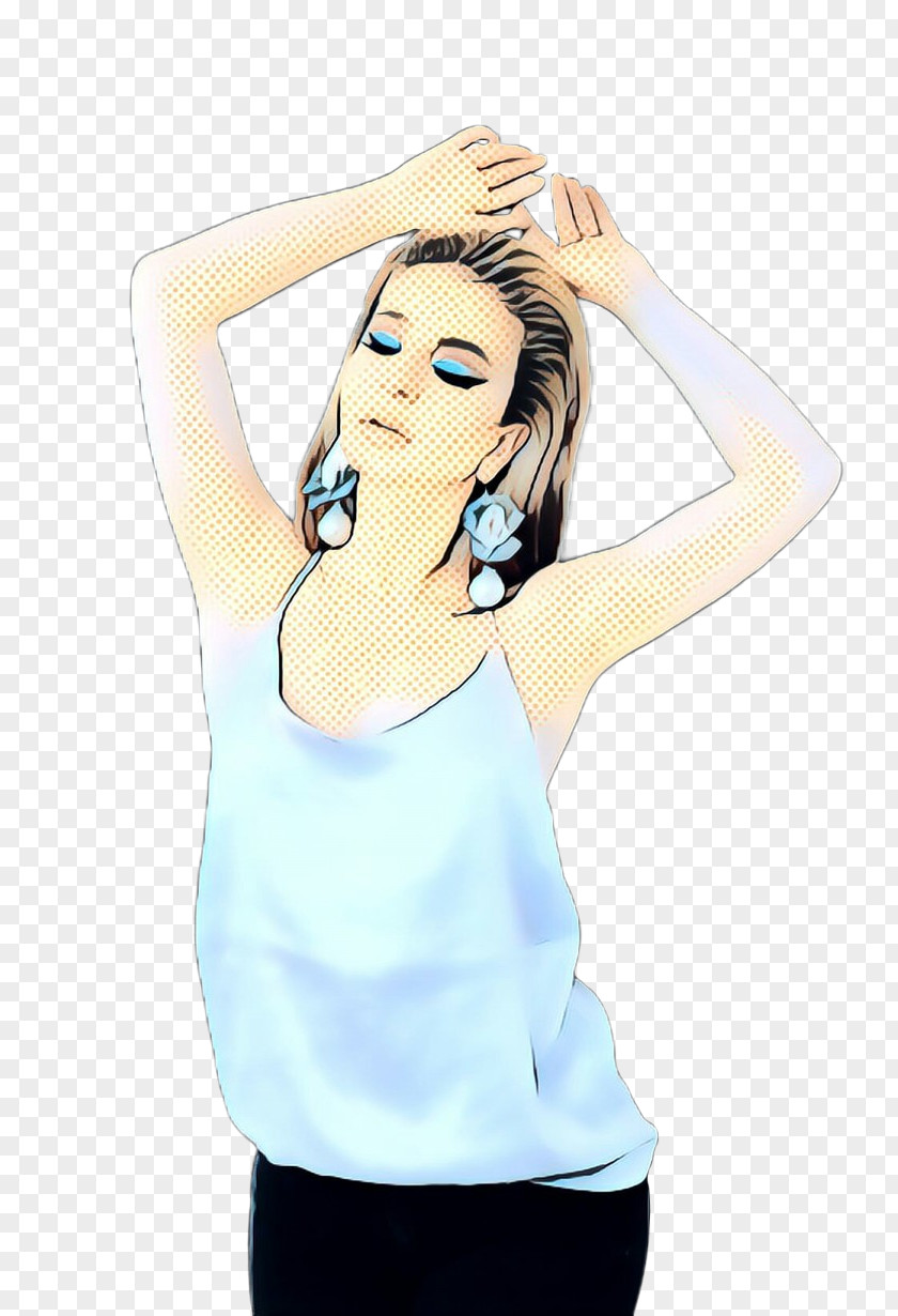 Tshirt Smile Woman Hair PNG