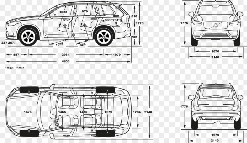 Volvo 2017 XC90 Car S90 BMW X5 PNG