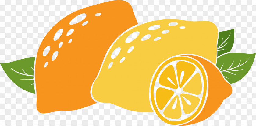 Yellow Cartoon Lemon PNG