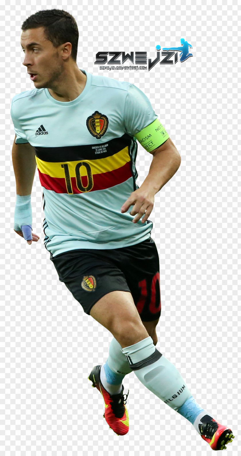 Eden Hazard Belgium Team Sport T-shirt Football Shorts PNG