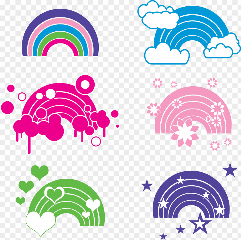 Embellishments Cliparts Rainbow Clip Art PNG
