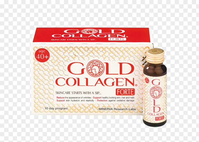 Forte Anti-aging 10 Day Programme (10x50ml) Pure Gold Collagen Food Supplement X 50mlGold Blender Dietary Flaconi PNG