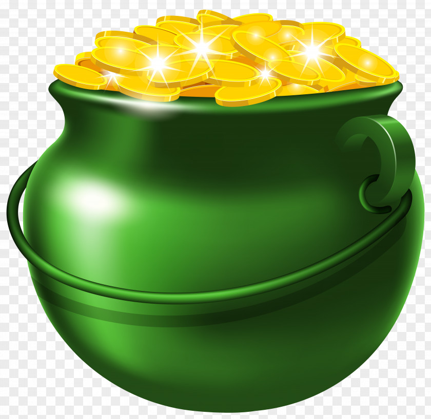 Green Pot Of Gold Clipart Image Clip Art PNG